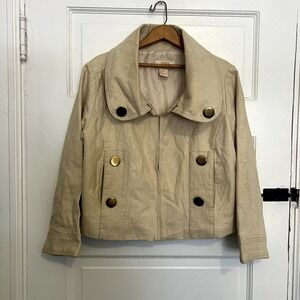 Miss Lili Tan light brown gold jacket XL